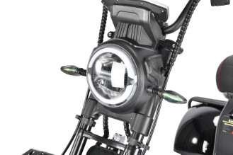 Электроскутер WHITE SIBERIA PRO TRIKE+ 3000W, черный