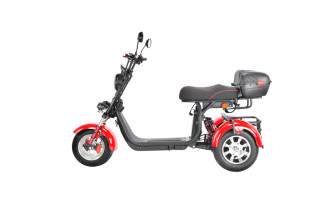 Электроскутер WHITE SIBERIA PRO TRIKE+ 3000W, красный