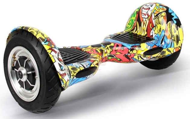 Гироскутер Smart Balance Wheel SUV 10 дюймов, желтый граффити