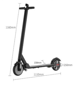 Электросамокат Cityroller X8, черный