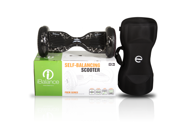 Гироскутер iBalance Prem Series 10.5 дюймов с приложением, черная молния