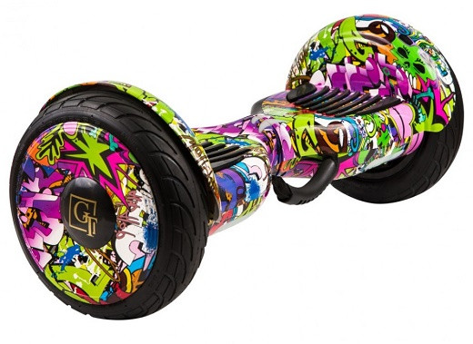 Гироскутер Smart GT Pro 10.5 APP приложением, фиолетовый граффити