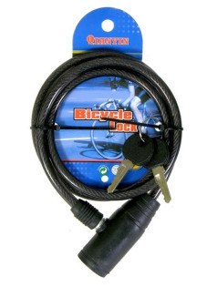 Замок тросовый Bicycle Lock 10х800 мм, черный