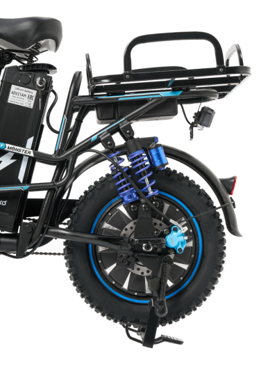 Электровелосипед Minako Monster PRO 21Ah с корзиной и багажником