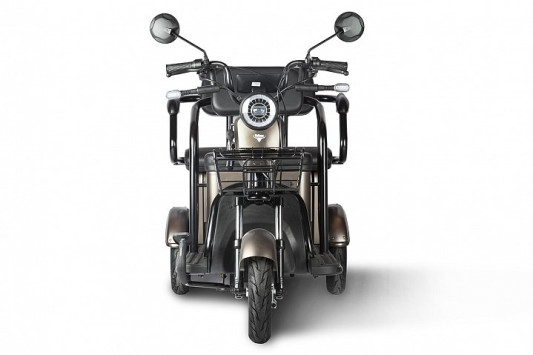 Электротрицикл Rutrike Караван, зеленый