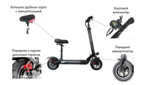 Электросамокат Kugoo M4 Pro Jilong 500W 48V/17Ah