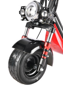 Электроскутер WHITE SIBERIA MINI R 1200W, черный