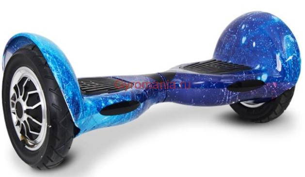 Гироскутер Smart Balance Wheel SUV 10 дюймов c АРР приложением, голубой космос